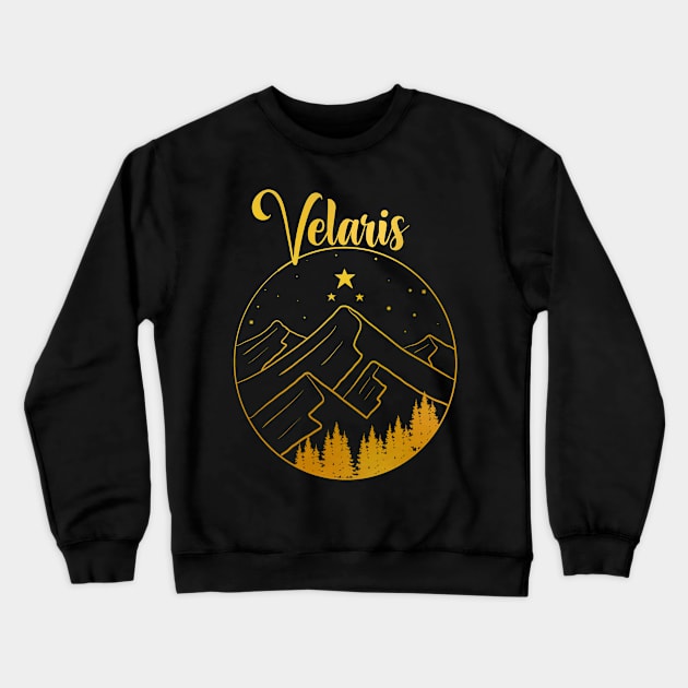 Velaris landscape golden design Crewneck Sweatshirt by AnabellaCor94